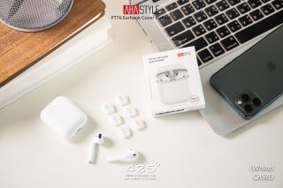 Ahastyle PT76 Earhook Cover Airpods ( ยางครอบจุกหูฟัง Airpods )-White (ขาว)