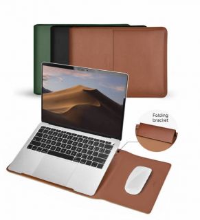 COTECI Macbook Multifunction Leather Liner Bag ซอง Macbook Air 13 2019-2020 / Pro 13 2019-2020 -Brown (น้ำตาล)