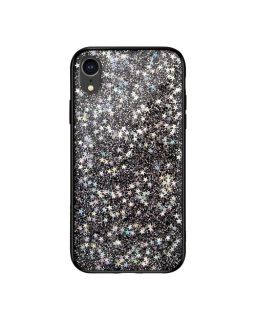 Switcheasy Starfield ( เคส iPhone XR )-Black Star (กากเพชรดาว)