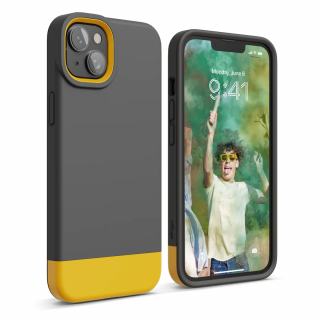 Elago Glide Case Dark Grey / Yellow เคส iPhone 14 Plus