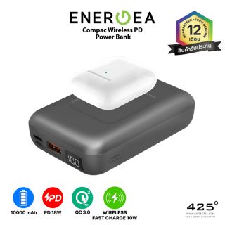 Energea Compac Wireless PD Power Bank (Wireless Fast Charge | 10000 mAh | PD18W | QC3.0)