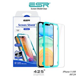 ESR Screen Shield Clear iPhone 11/XR ( ฟิล์มกระจก iPhone 11/XR แบบไม่เต็มจอ + ฐานช่วยติดตั้ง )