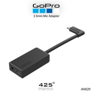 GOPRO 3.5mm Mic Adapter (หัวต่อไมค์ 3.5mm.+ช่อง USB-C สำหรับ GOPRO HERO BLACK 5/6/7)