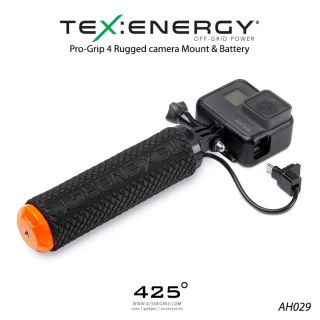 Texenergy Pro-Grip 4 Rugged camera Mount & Battery (ด้ามจับแบบชาร์จกล้อง GOPRO ได้ )