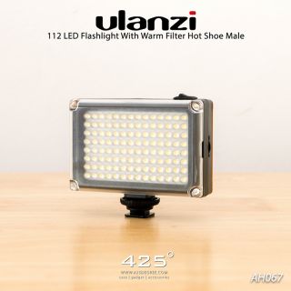 Ulanzi 112 LED Flashlight With Warm Filter Hot Shoe Male (ไฟต่อเนื่องขนาดพกพา)