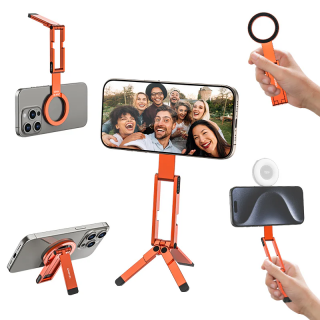 Ulanzi MA60 Pocket Magnetic Phone Tripod ขาตั้ง Smartphone แบบแม่เหล็ก - Orange