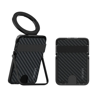 Ulanzi ML25 MagLock Card Holder ขาตั้งพร้อมที่เก็บบัตรสำหรับ Smartphone แบบแม่เหล็ก - Black Carbon