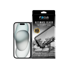Focus Ultimate Glass (TG UG FF) ฟิล์มกระจกเต็มจอแบบใส - iPhone 15 Pro