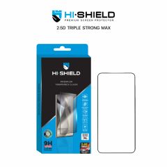 Hishield 2.5D Triple Strong Max กระจกกันรอยเต็มจอแบบใสขอบดำ - Galaxy S25+