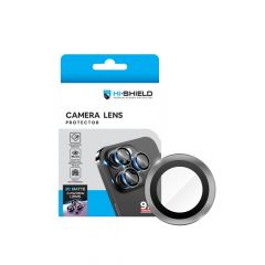 Hishield 3D Matte Aluminium Lens Protector กระจกกันรอยเลนส์กล้อง iPhone 16 Pro / iPhone 16 Pro Max - Gray