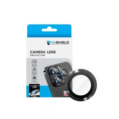 Hishield Aluminium Lens Protector กระจกกันรอยเลนส์กล้อง iPhone 16 Pro / iPhone 16 Pro Max - Black Titanium