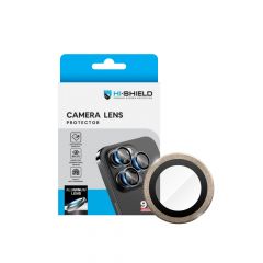 Hishield Aluminium Lens Protector กระจกกันรอยเลนส์กล้อง iPhone 16 Pro / iPhone 16 Pro Max - Diamond Gold