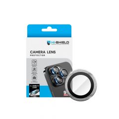 Hishield Aluminium Lens Protector กระจกกันรอยเลนส์กล้อง iPhone 16 Pro / iPhone 16 Pro Max - Diamond Silver