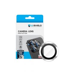 Hishield Stainless Steel Lens กระจกกันรอยเลนส์กล้อง iPhone 16 Pro / iPhone 16 Pro max - Silver Titanium