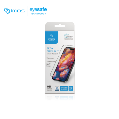 imos Low Blue Light Cut Screen Protector ฟิล์มกระจกเต็มจอแบบถนอมสายตา - iPhone 16 Plus / iPhone 15 Plus / iPhone 14 Pro Max