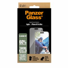 PanzerGlass Classic Fit ฟิล์มกระจกไม่เต็มจอแบบใส - iPhone 16 Pro Max