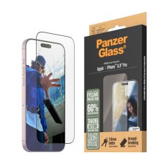 PanzerGlass Ultra Wide Fit Anti-Reflective/Bluelight with Applicator ฟิล์มกระจกเต็มจอแบบถนอมสายตา - iPhone 16 Pro Max