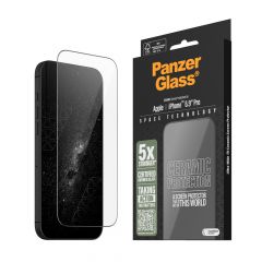 PanzerGlass Ultra Wide Fit Ceramic with Applicator กระจกกันรอย Ceramic Glass แบบเต็มจอขอบดำ - iPhone 16 ProMax