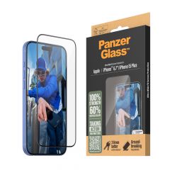 PanzerGlass Ultra Wide Fit Clear with Applicator ฟิล์มกระจกใสแบบเต็มจอ - iPhone 16 Plus / iPhone 15 Plus