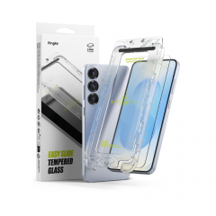 Ringke Easy Slide Tempered Glass with installation Jig (2Pack) ฟิล์มกระจกเต็มจอแบบใส - Galaxy S25