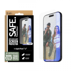 SAFE by PanzerGlass Ultra Wide Fit Anti-Reflective/Bluelight ฟิล์มกระจกเต็มจอแบบถนอมสายตา - iPhone 16 Plus