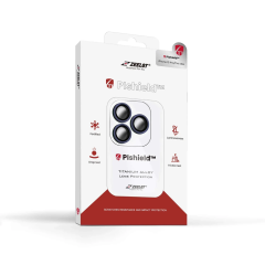 ZEELOT Pishield Titanium Alloy Lens Protector กระจกกันรอยเลนส์กล้อง iPhone 15 Pro / 15 Pro Max - Blue