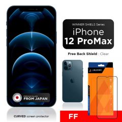 ABLEMEN FF Winner Shield + Clear Back Film ( ฟิล์มกระจก iPhone 12 Pro Max แบบเต็มจอ )