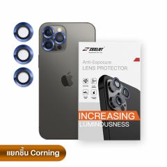 Zeelot Lens Protector ( กระจกกันรอยเลนส์กล้อง iPhone 12 Pro )-Navy Blue (นํ้าเงินเข้ม)