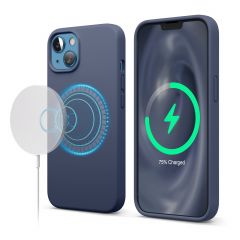Elago Soft Silicone with Magsafe เคส iPhone 13 - Jean Indigo