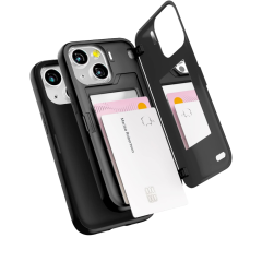 Goospery Magnetic Door Bumper เคส iPhone 13 - Black