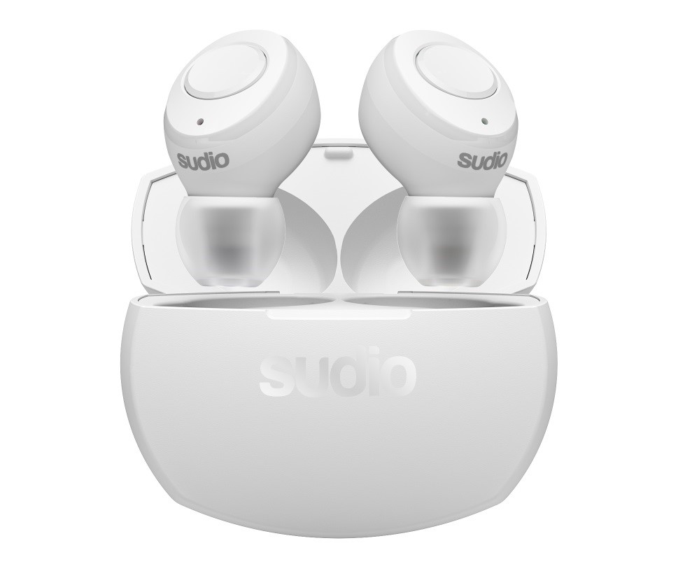 sudio,sudiotolvr,earphone,truewireless,inear,sweden,swedenearphone,autopairing,black,white,easy,5.5hoursplaytime,22hoursplaytime,bluetooth5,chargingcase