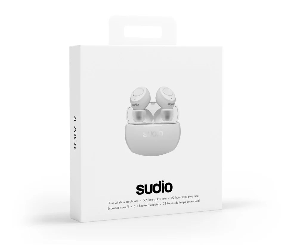 sudio,sudiotolvr,earphone,truewireless,inear,sweden,swedenearphone,autopairing,black,white,easy,5.5hoursplaytime,22hoursplaytime,bluetooth5,chargingcase