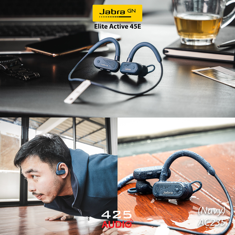 earphone,jabra,sport,bluetooth5.0,wirelesssport,exercise,IP67,fit,comfortable,stereo,HiFi,earbud,eliteactive45e,iOS,android