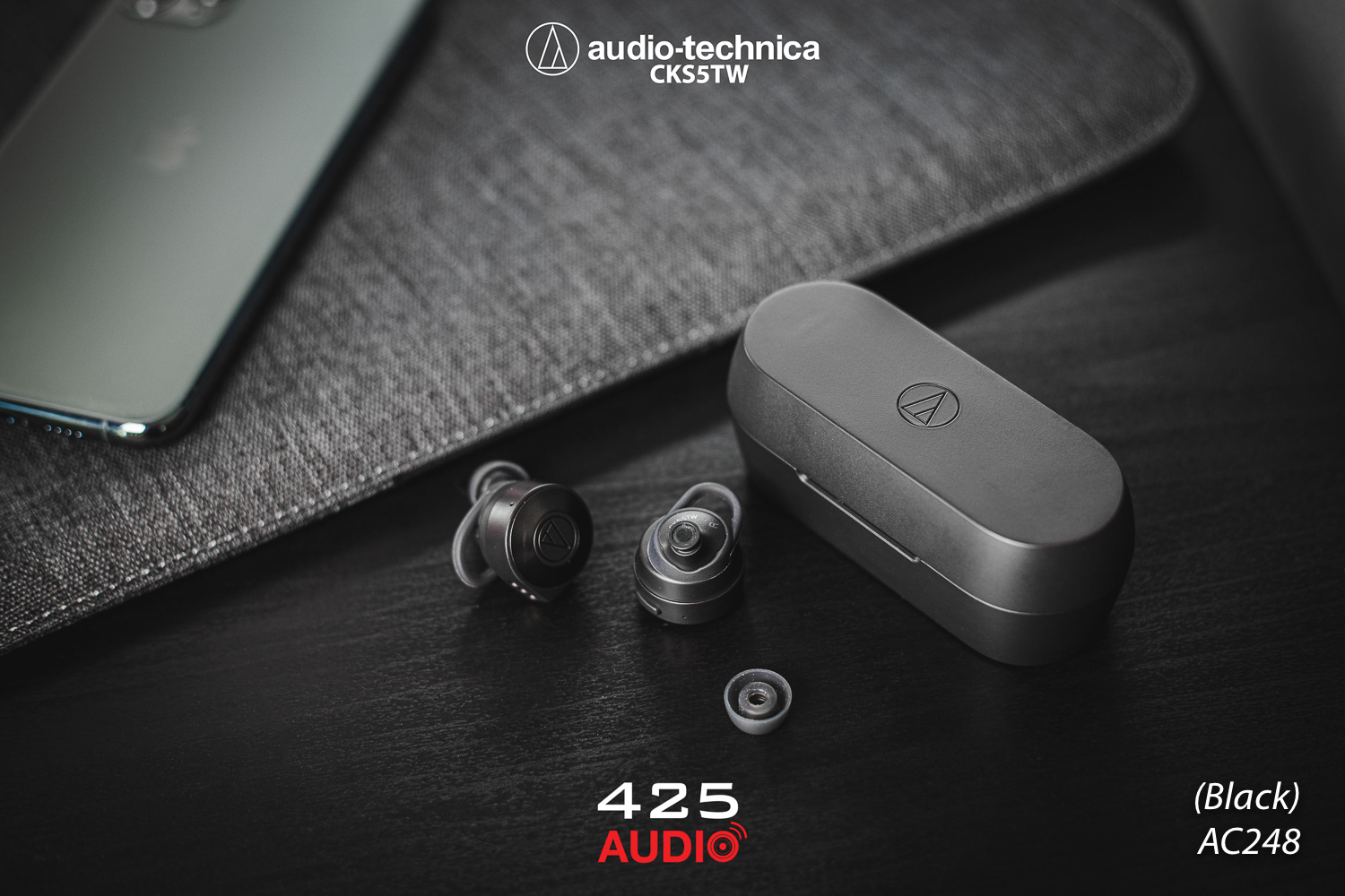 Audio Technica CKS5TW,CKS5TW,True Wireless,Audio Technica,ATH-CKS5TW,deepbass,middle,treble,punch,smooth,aptx,hifi,japan,stereo,goodcall