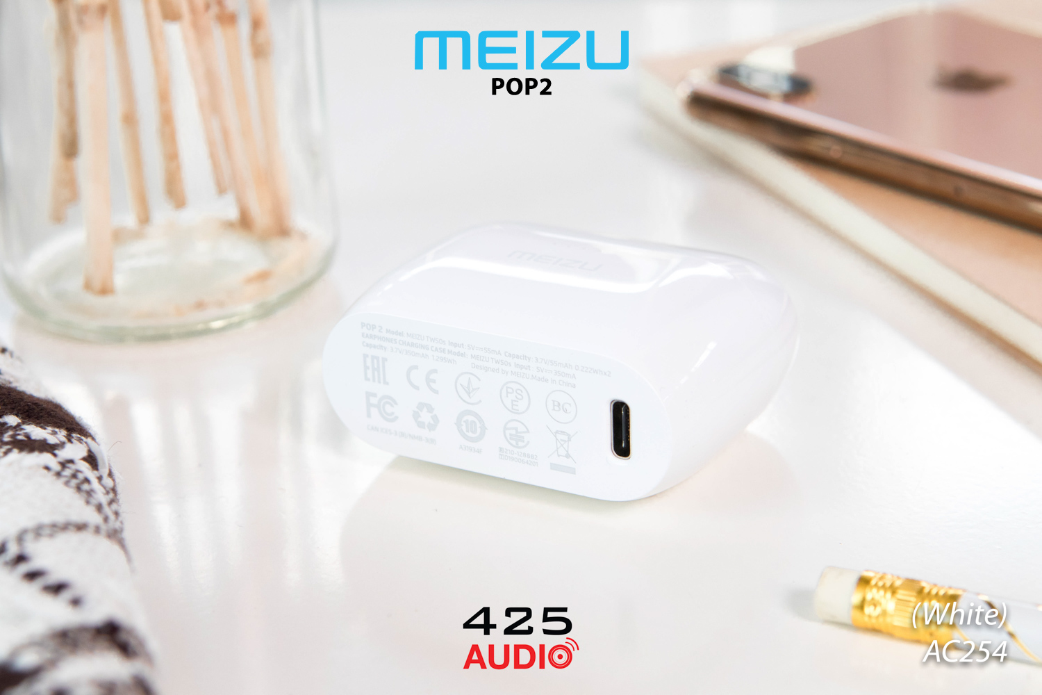 truewireless,meizupop2,gooddesign,bluetooth5,stereocall,flat,balancesound,smooth,earphone,inear,comfort,dynamicdriver,real,IPX5,graphene