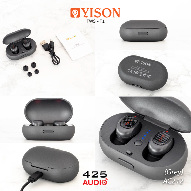 yison,twst1,earphone,stereo,mono,truewireless,mini,inexpensive,hifi,bluetooth5,headset,music,microphone,autopairing,chargingbox