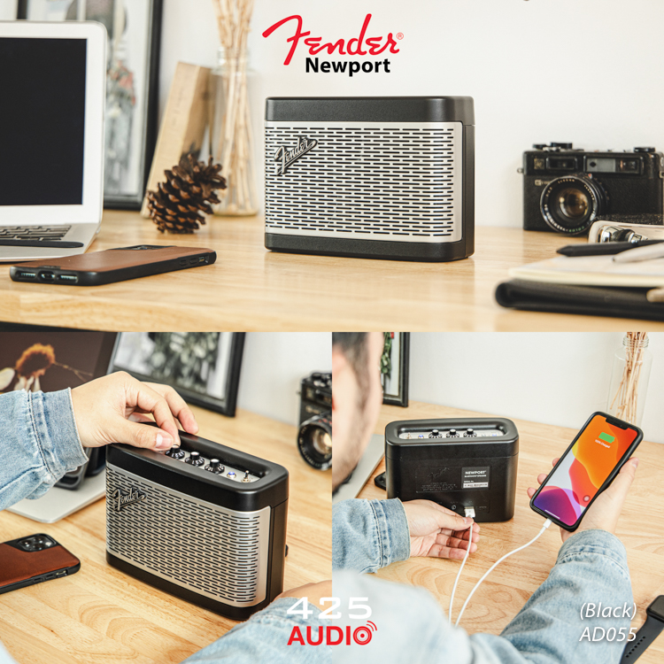 fender newport,fender,bluetooth4.2,speaker30watt,bluetoothspeaker,ลำโพงaptx,ลำโพงบลูทูธขนาดพกพา,fender amplifier