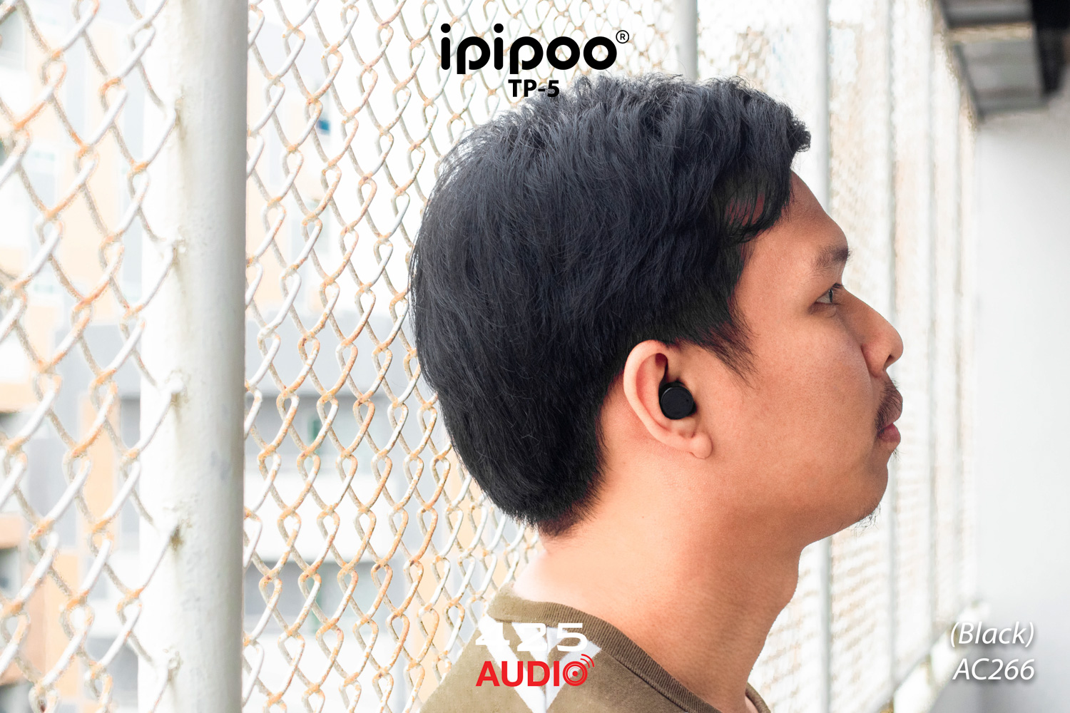 ipipoo,tp-5,หูฟังไร้สาย,หูฟัง True Wireless,กันนํ้า,IPX5,ชาร์จโทรศัพท์ได้,เบสหนัก