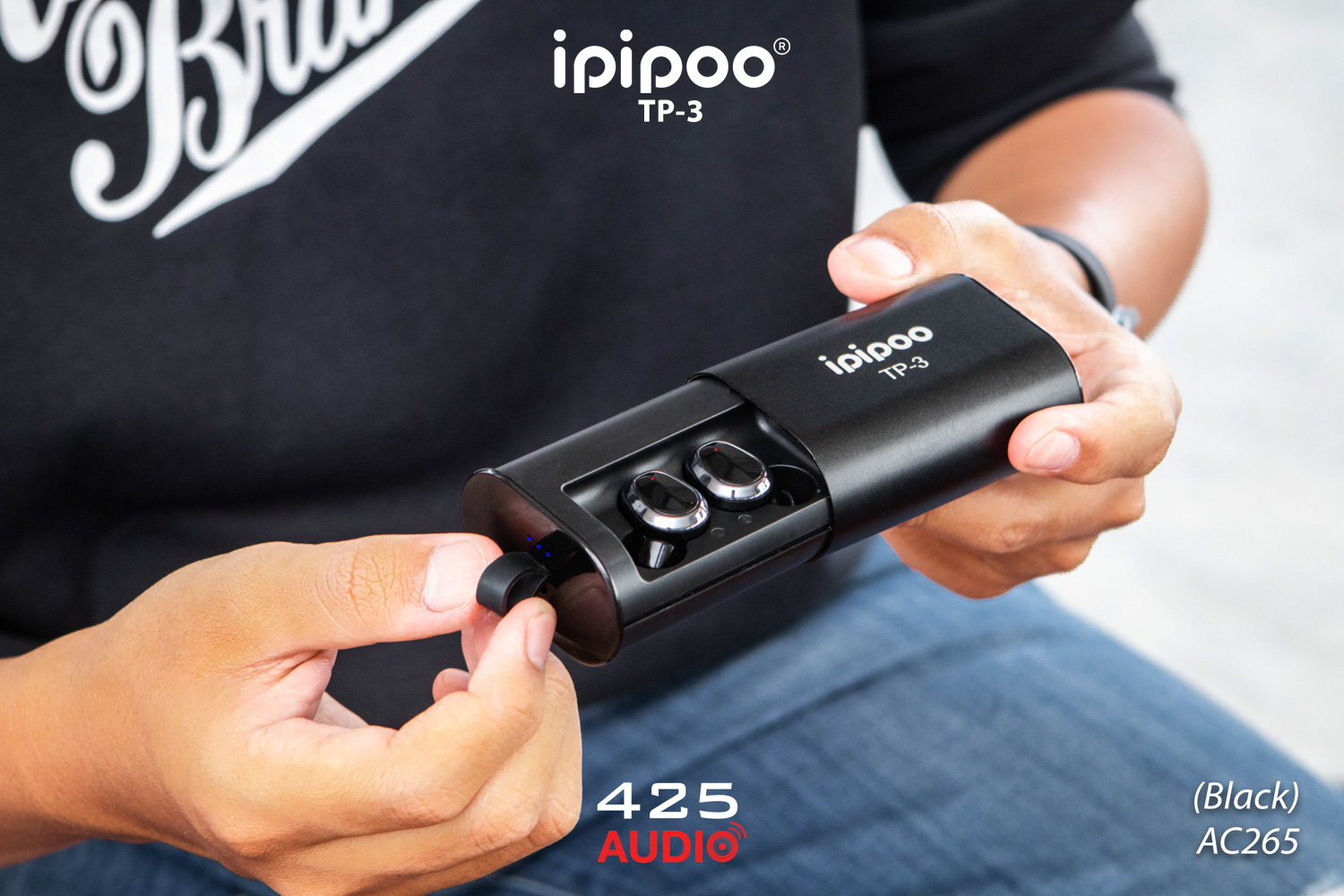 ipipoo,tp-3,in,ear,true,wireless,auto,pairing,power,bank,bass,ergonomic,design,2000,mah