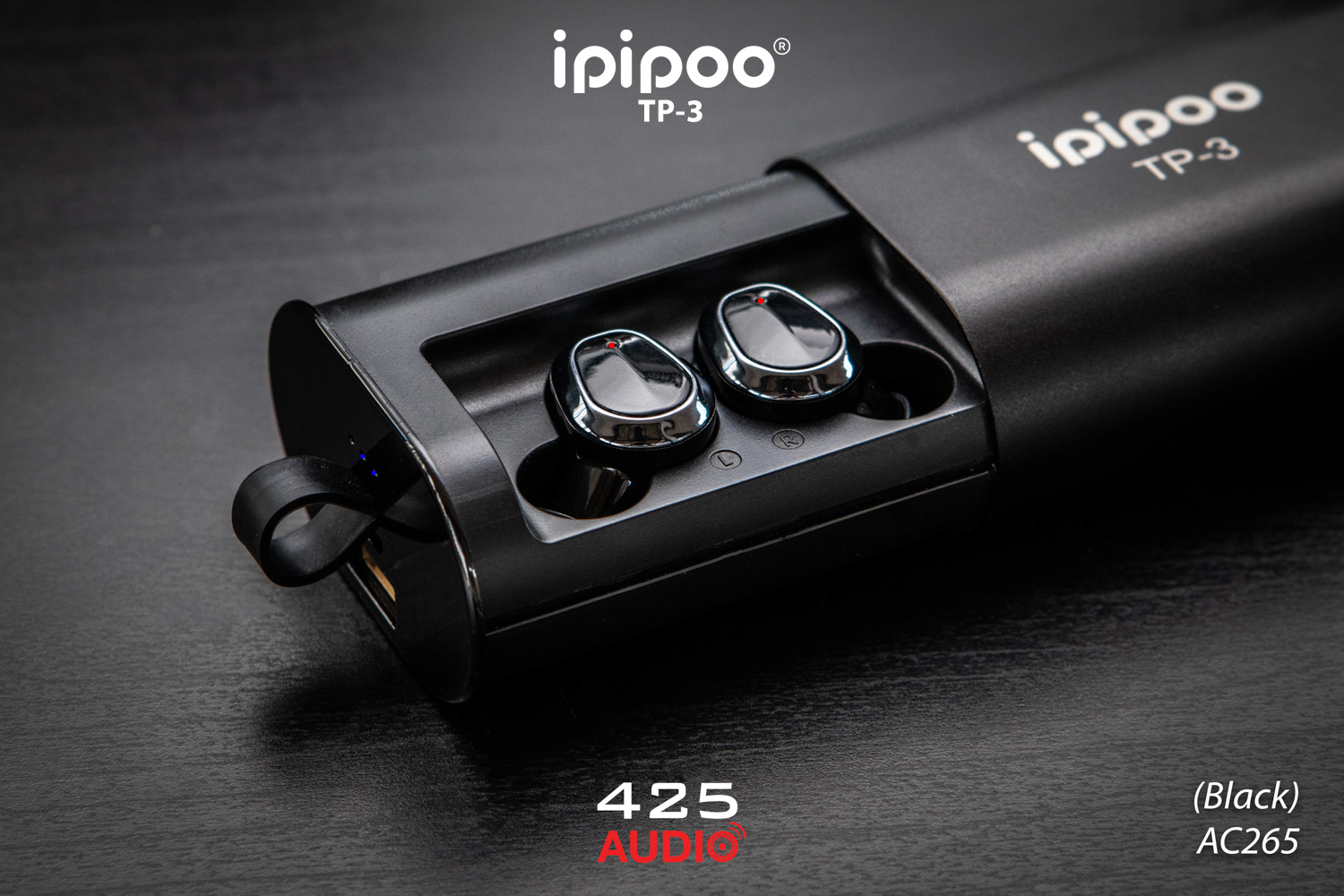 ipipoo,tp-3,in,ear,true,wireless,auto,pairing,power,bank,bass,ergonomic,design,2000,mah