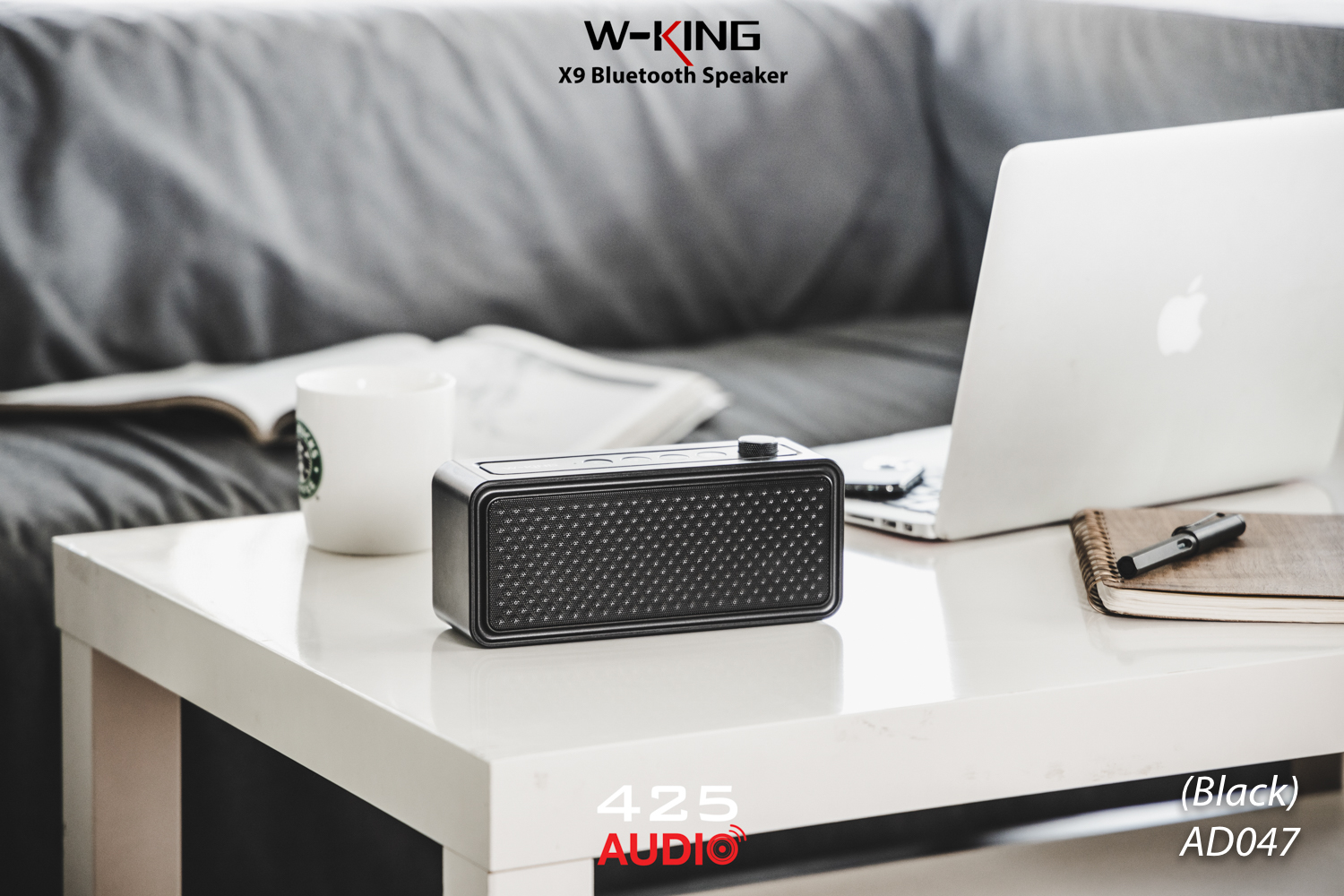 W-king,X9,ลำโพงพกพา,บลูทูธ,360 องศา,เสียงดัง,เสียงดี,เบสหนัก