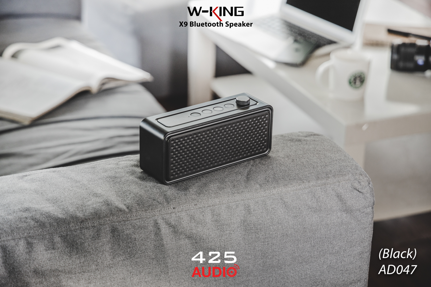 W-king,X9,ลำโพงพกพา,บลูทูธ,360 องศา,เสียงดัง,เสียงดี,เบสหนัก