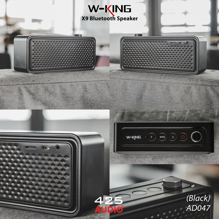 W-king,X9,ลำโพงพกพา,บลูทูธ,360 องศา,เสียงดัง,เสียงดี,เบสหนัก