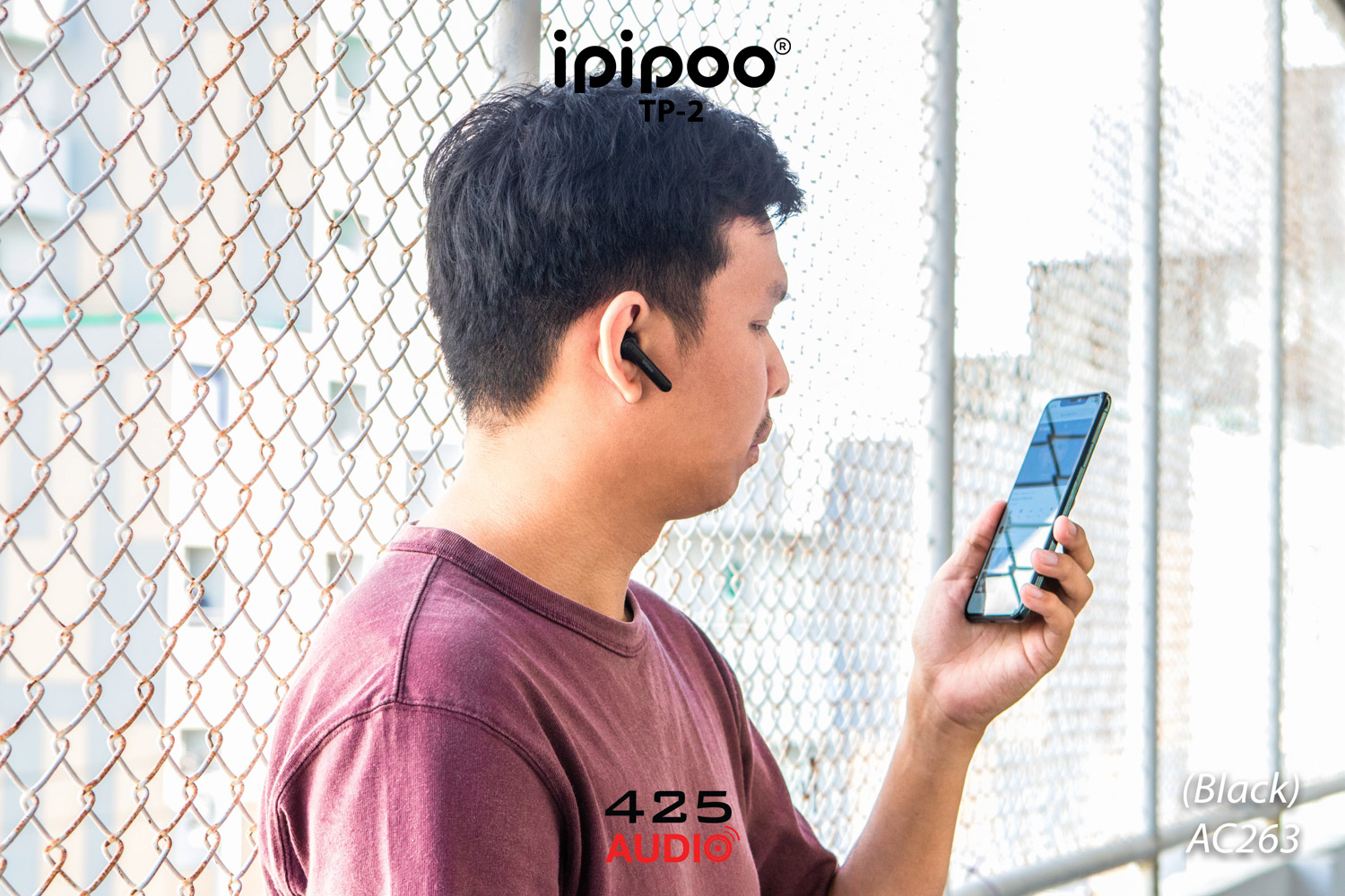 Ipipoo TP-2,TP-2,TP2,หูฟัง,หูฟังไร้สาย,True Wireless,IPX4,เสียงดี