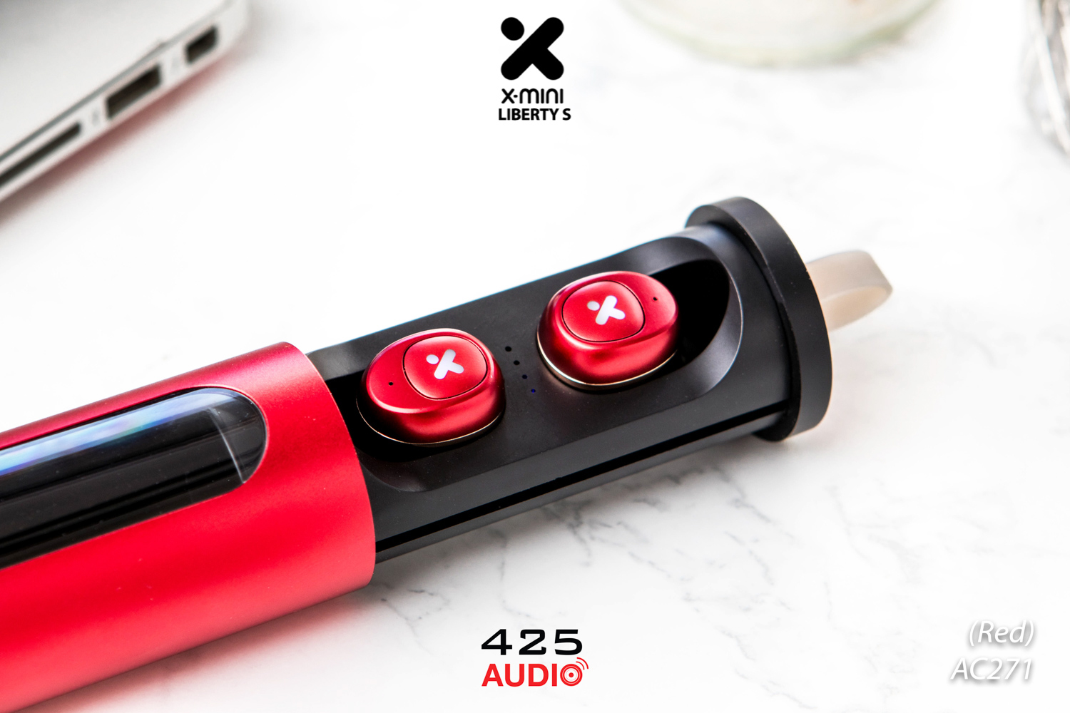 x-mini,liberty S,true wireless,bluetooth 5.0,ipx4,red,iron man,dynamic,graphene,mono mode,small,compact,light,battery life,comfortable