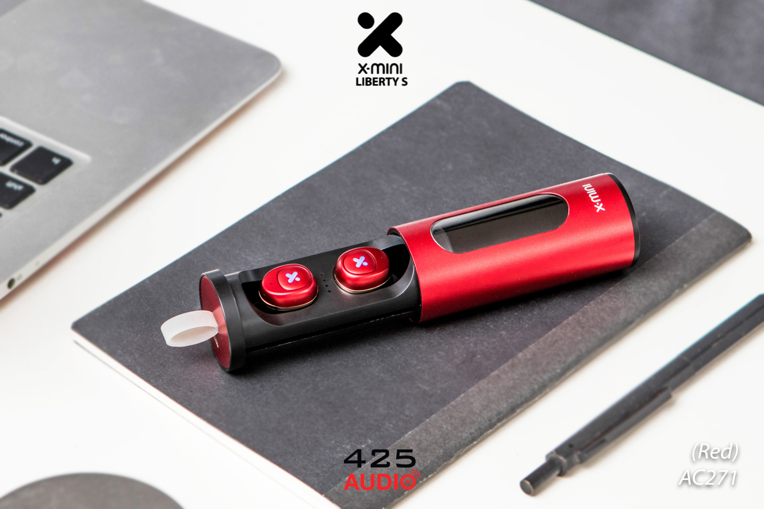 x-mini,liberty S,true wireless,bluetooth 5.0,ipx4,red,iron man,dynamic,graphene,mono mode,small,compact,light,battery life,comfortable