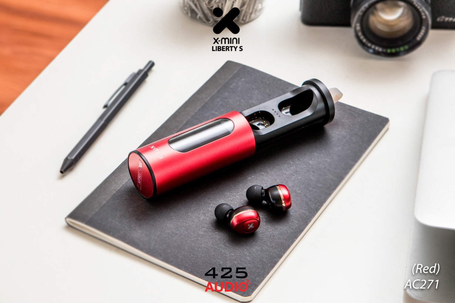 x-mini,liberty S,true wireless,bluetooth 5.0,ipx4,red,iron man,dynamic,graphene,mono mode,small,compact,light,battery life,comfortable