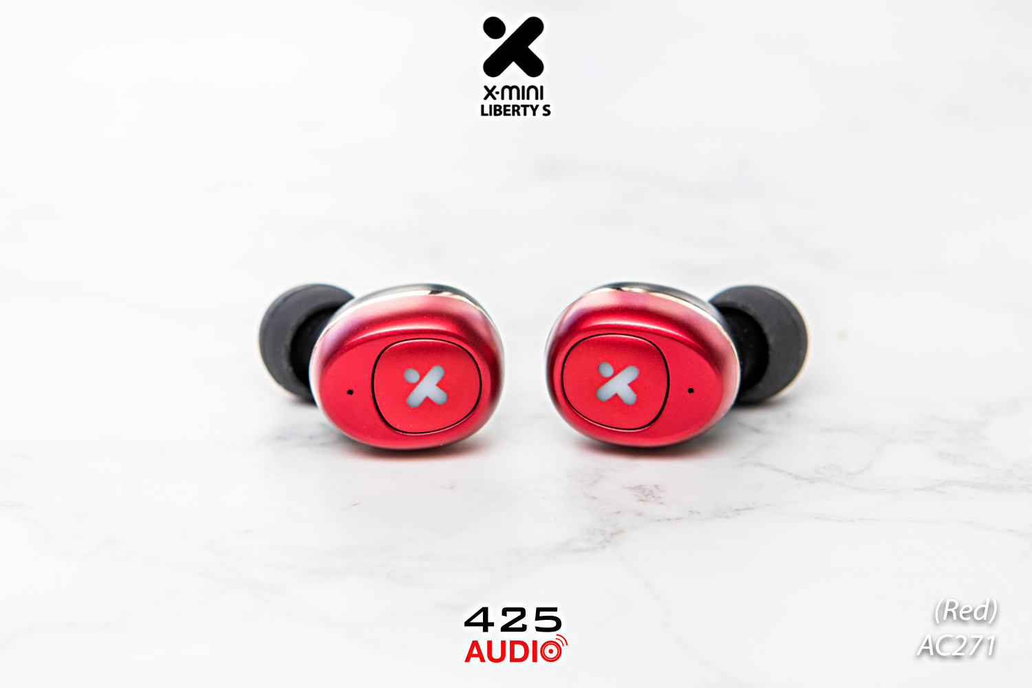 x-mini,liberty S,true wireless,bluetooth 5.0,ipx4,red,iron man,dynamic,graphene,mono mode,small,compact,light,battery life,comfortable