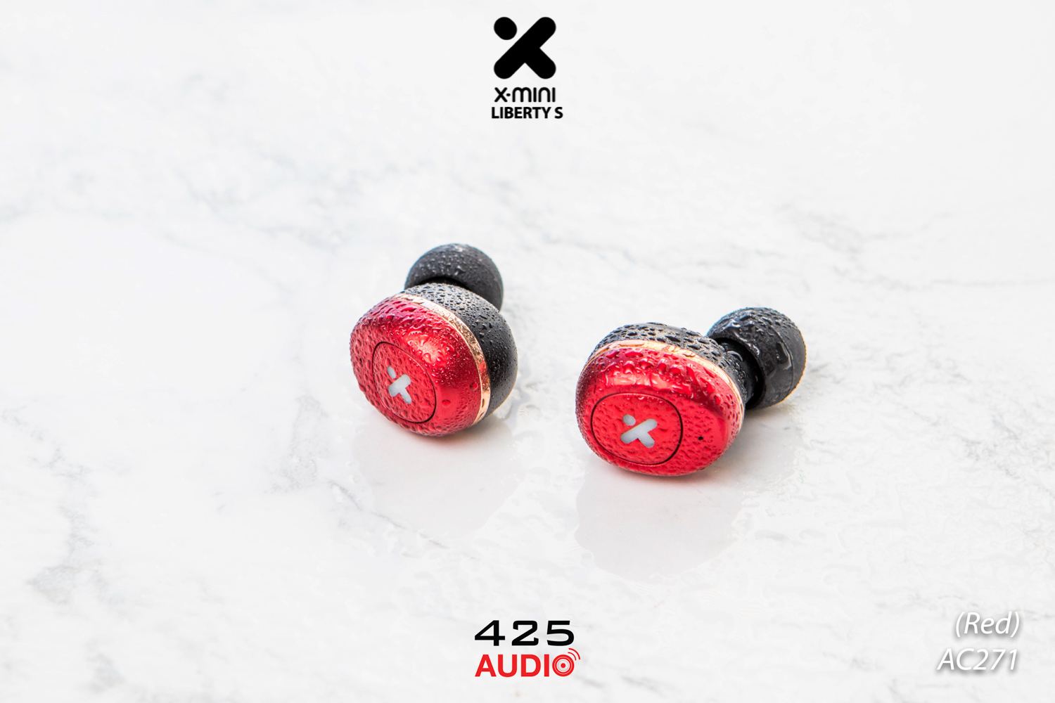 x-mini,liberty S,true wireless,bluetooth 5.0,ipx4,red,iron man,dynamic,graphene,mono mode,small,compact,light,battery life,comfortable