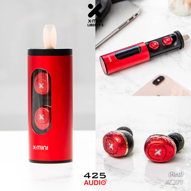 x-mini,liberty S,true wireless,bluetooth 5.0,ipx4,red,iron man,dynamic,graphene,mono mode,small,compact,light,battery life,comfortable